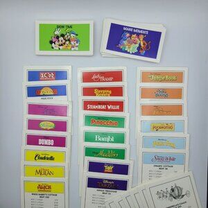 Disney Monopoly 2001 Replacement Cards Deeds Rules‎ Manual Hasbro Magic Moments